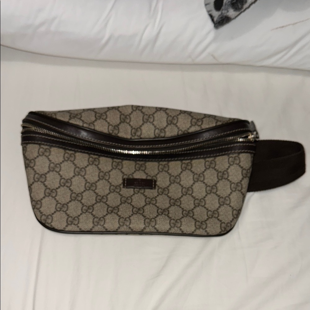 Gucci Beige Monogram Belt Bag